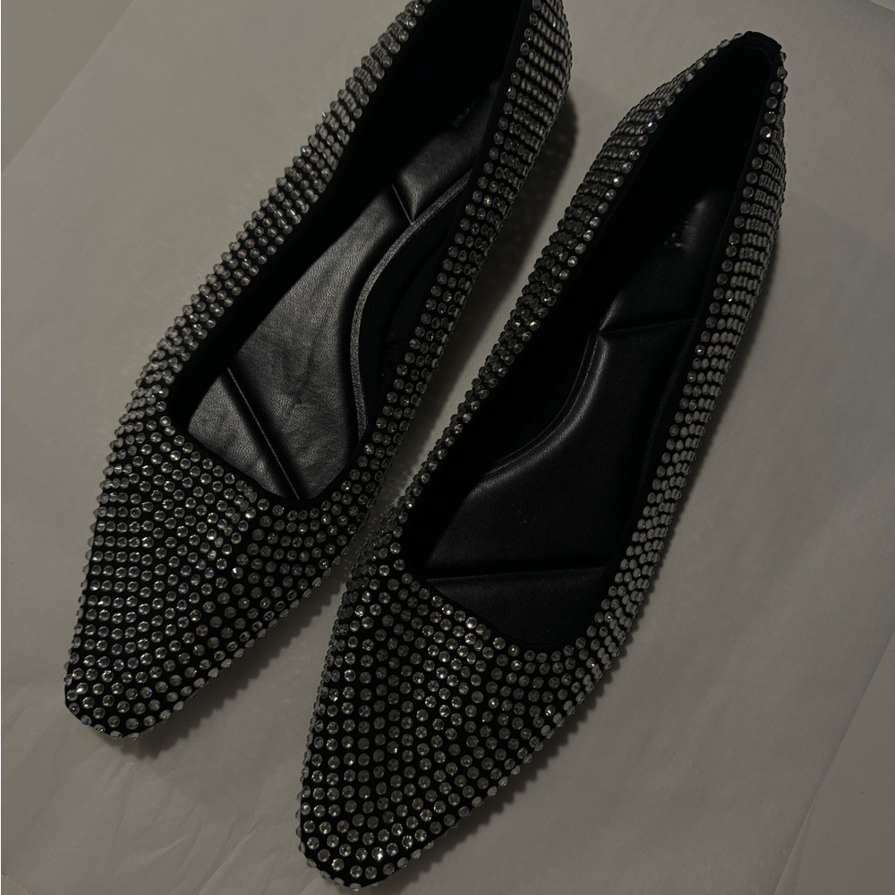 Rhinestone ZARA Flats Size 11/42
